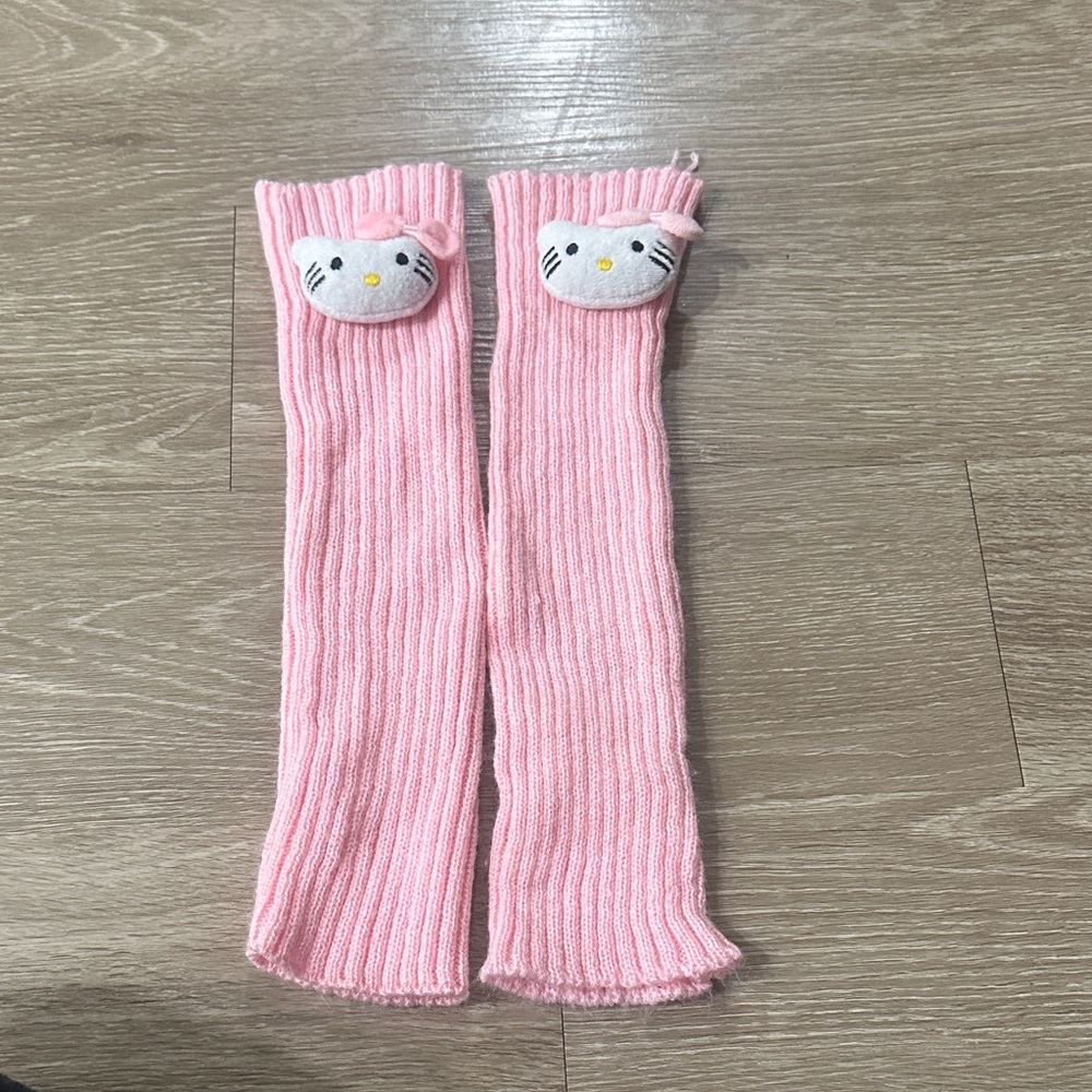 Pink Hello Kitty leg Warmers